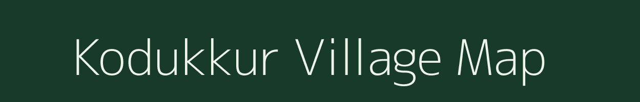 Kodukkur village map in Tamil Nadu