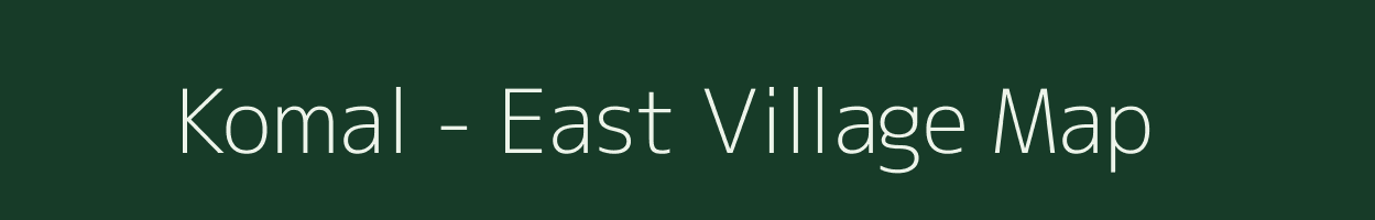 Komal - East village map in Tamil Nadu