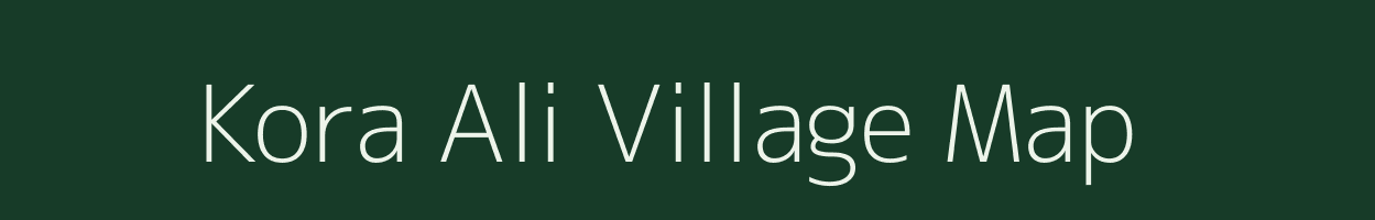 Kora Ali village map in Uttar Pradesh