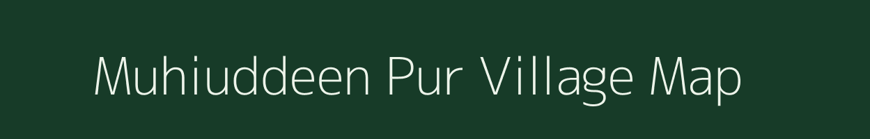 Muhiuddeen Pur village map in Uttar Pradesh