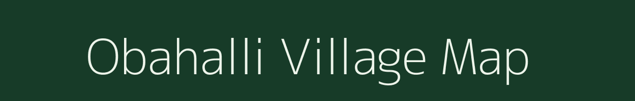 Obahalli village map in Karnataka