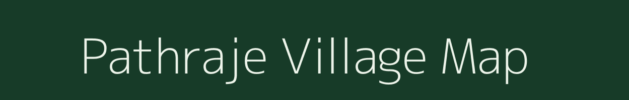 Pathraje village map in Maharashtra