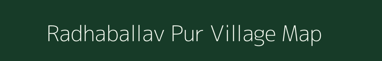 Radhaballav Pur village map in West Bengal