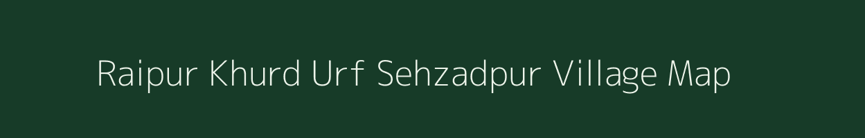 Raipur Khurd Urf Sehzadpur village map in Uttar Pradesh