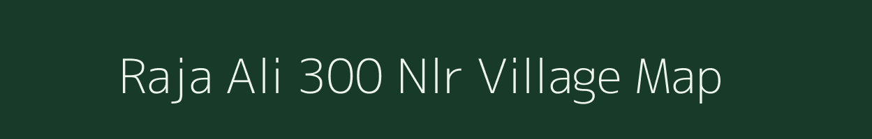 Raja Ali 300 Nlr village map in Assam