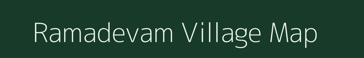 Ramadevam village map in Tamil Nadu