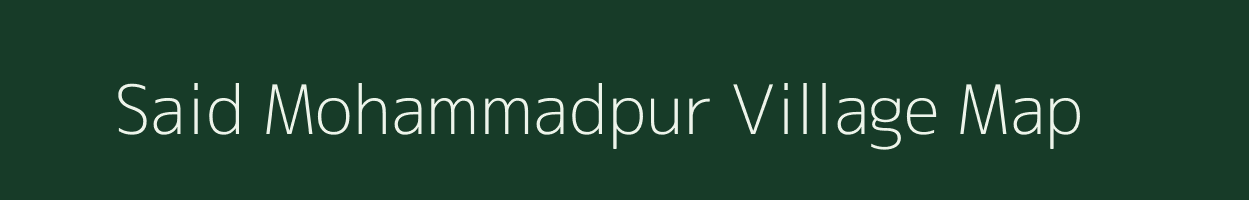 Said Mohammadpur village map in Bihar