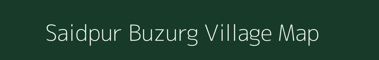 Saidpur Buzurg village map in Uttar Pradesh