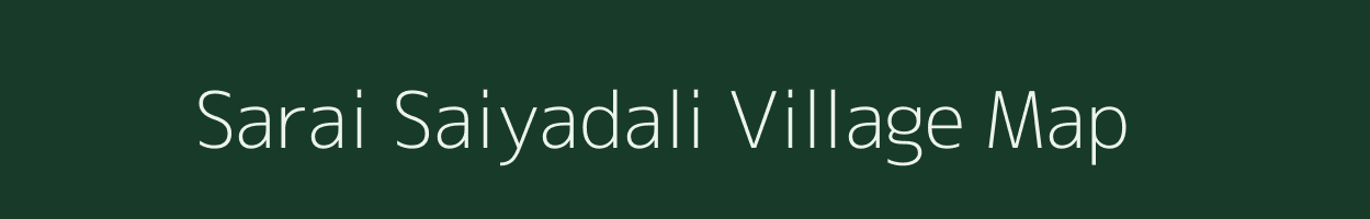 Sarai Saiyadali village map in Rajasthan