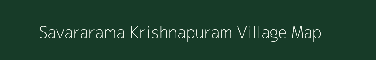 Savararama Krishnapuram village map in Andhra Pradesh