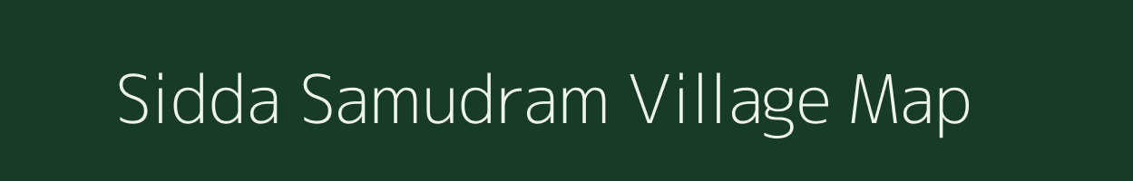Sidda Samudram village map in Andhra Pradesh