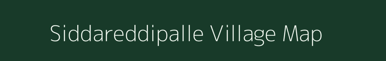 Siddareddipalle village map in Andhra Pradesh