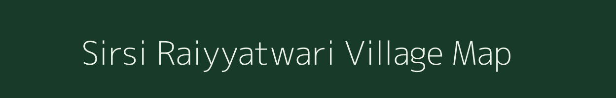 Sirsi Raiyyatwari village map in Maharashtra