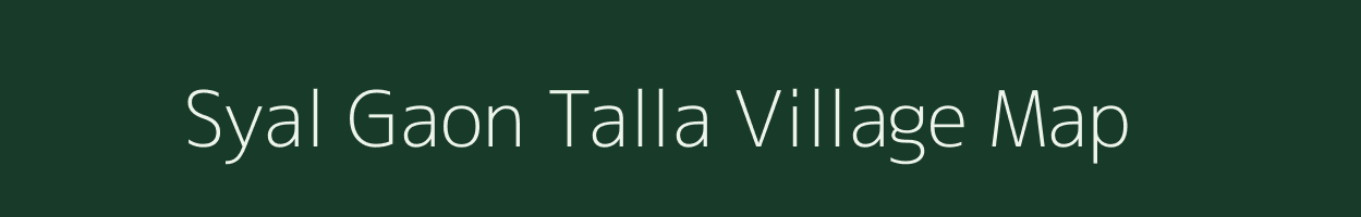 Syal Gaon Talla village map in Uttarakhand