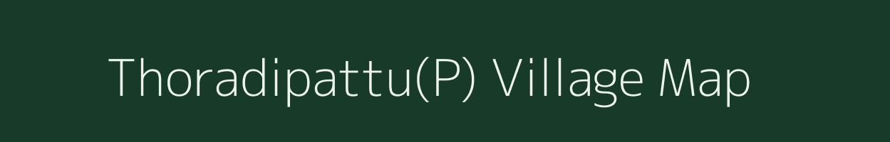Thoradipattu(P) village map in Tamil Nadu