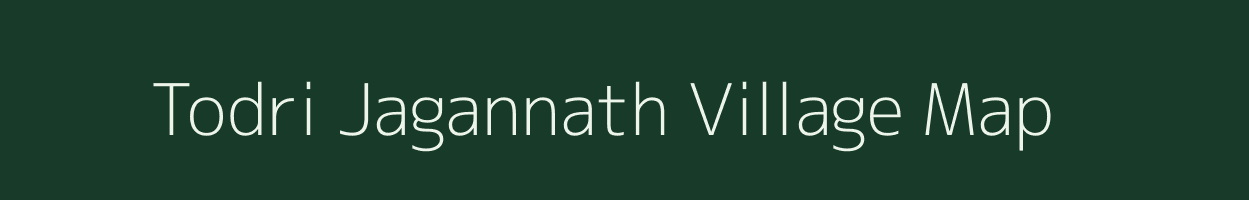 Todri Jagannath village map in Rajasthan