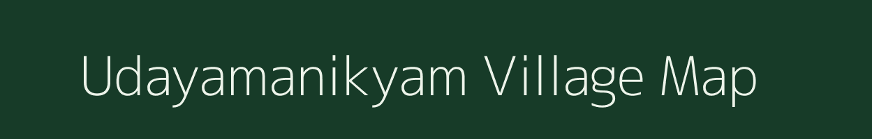 Udayamanikyam village map in Andhra Pradesh