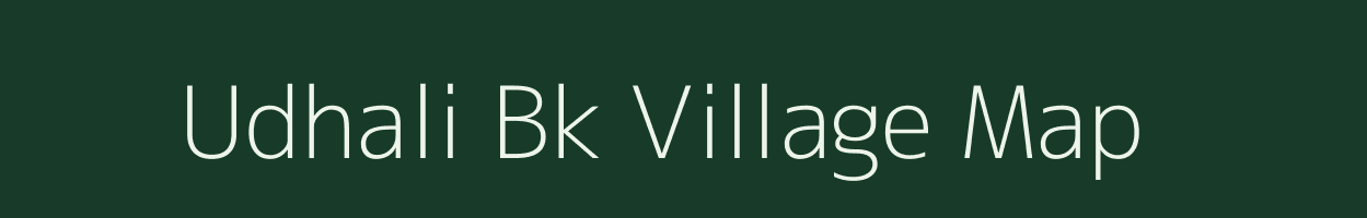 Udhali Bk village map in Maharashtra