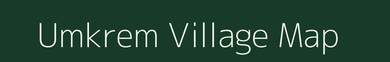 Umkrem village map in Meghalaya