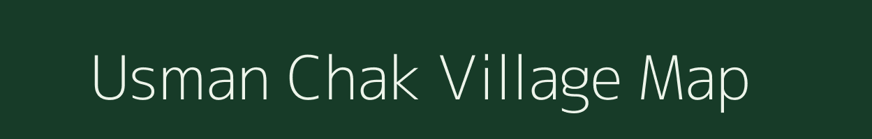 Usman Chak village map in West Bengal