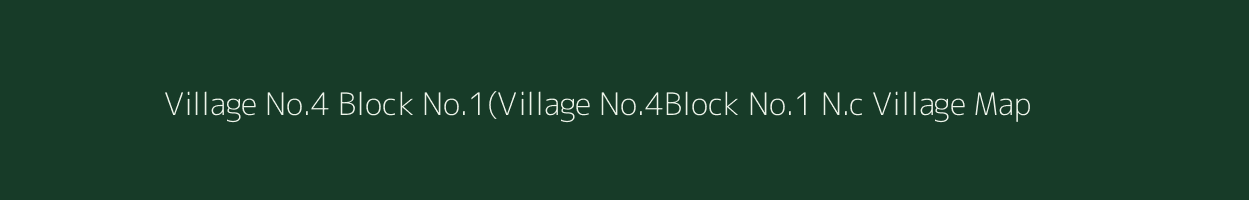 Village No.4 Block No.1(Village No.4Block No.1 N.c village map in Assam