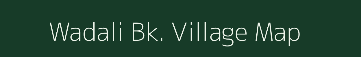 Wadali Bk. village map in Maharashtra