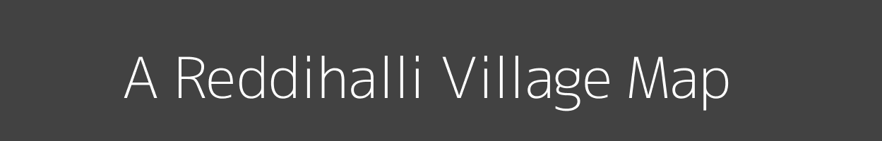 Map of A Reddihalli Village in Tamil Nadu Image