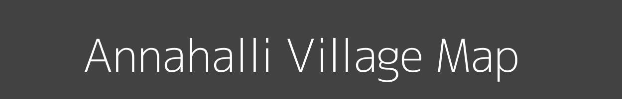 Map of Annahalli Village in Karnataka Image