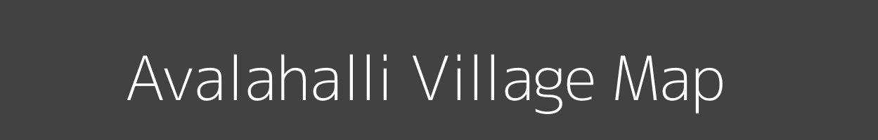 Map of Avalahalli Village in Karnataka Image