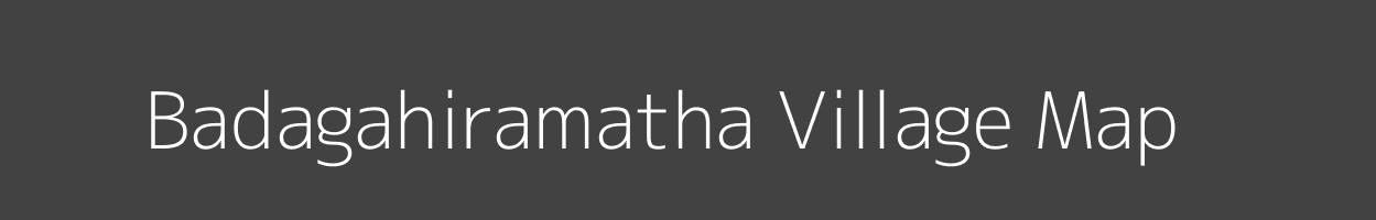 Map of Badagahiramatha Village in Odisha Image