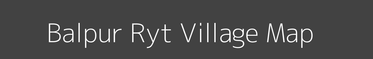 Map of Balpur Ryt Village in Madhya Pradesh Image