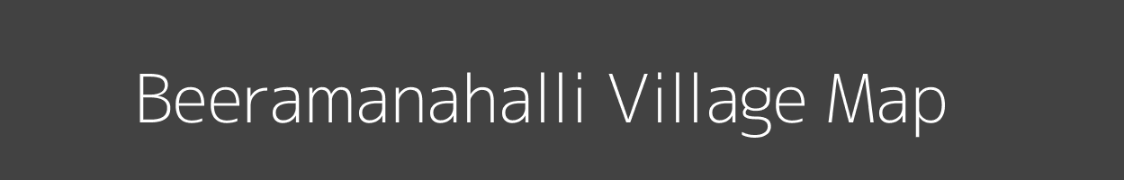 Map of Beeramanahalli Village in Karnataka Image