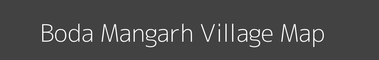 Map of Boda Mangarh Village in Madhya Pradesh Image