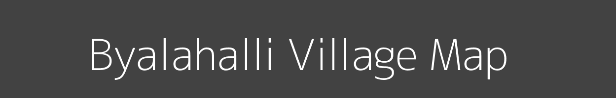 Map of Byalahalli Village in Karnataka Image