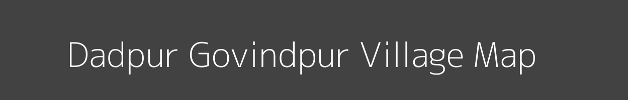 Map of Dadpur Govindpur Village in Uttarakhand Image