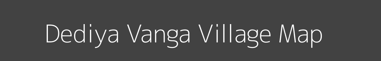 Map of Dediya Vanga Village in Rajasthan Image
