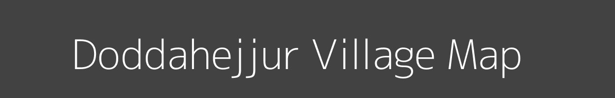 Map of Doddahejjur Village in Karnataka Image