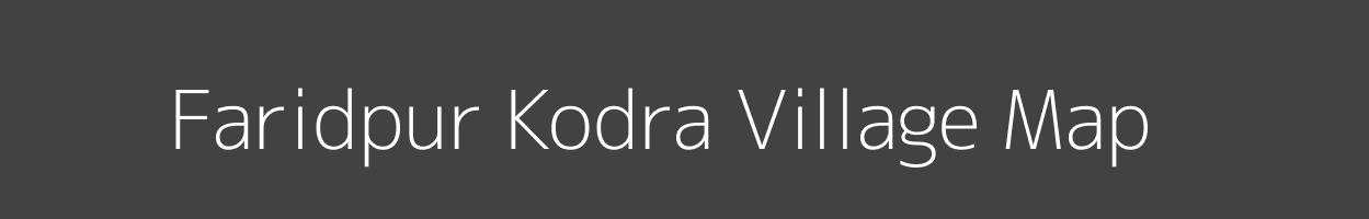 Map of Faridpur Kodra Village in Uttar Pradesh Image