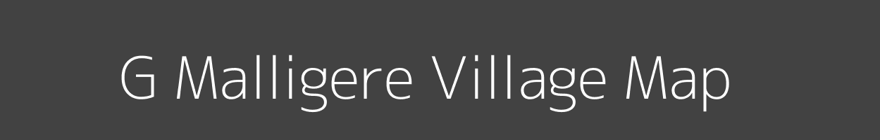 Map of G Malligere Village in Karnataka Image