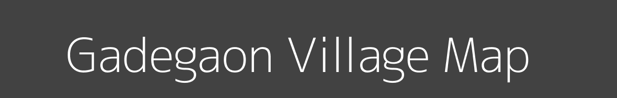 Map of Gadegaon Village in Maharashtra Image