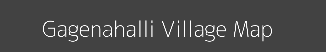 Map of Gagenahalli Village in Karnataka Image