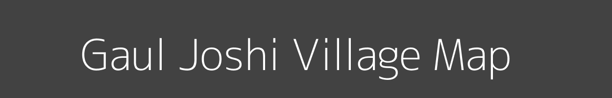 Map of Gaul Joshi Village in Madhya Pradesh Image