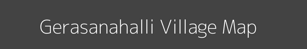 Map of Gerasanahalli Village in Karnataka Image