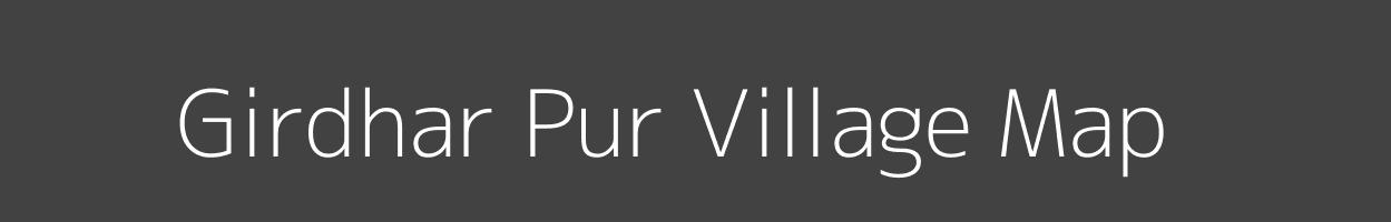 Map of Girdhar Pur Village in Uttar Pradesh Image