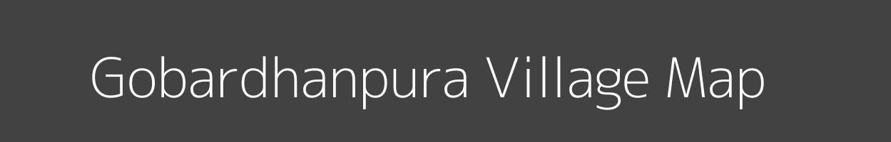 Map of Gobardhanpura Village in Uttar Pradesh Image