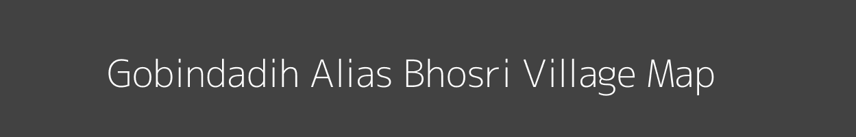 Map of Gobindadih Alias Bhosri Village in Jharkhand Image