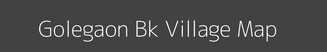 Map of Golegaon Bk Village in Maharashtra Image