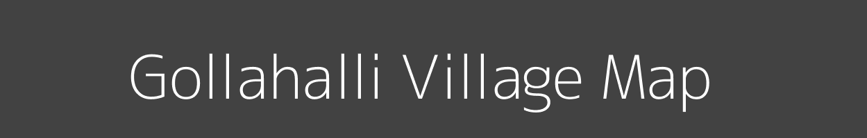 Map of Gollahalli Village in Karnataka Image