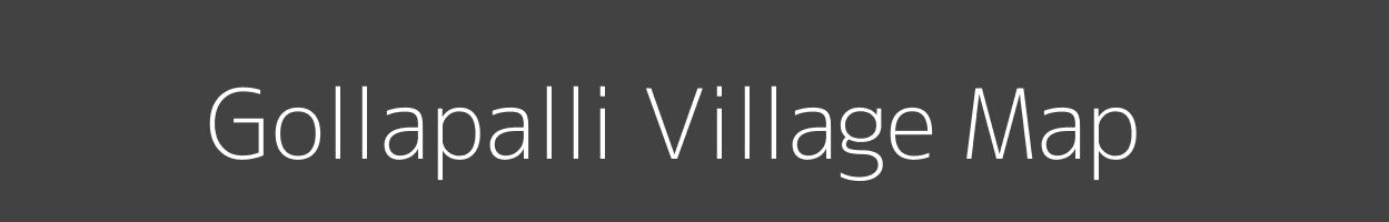 Map of Gollapalli Village in Tamil Nadu Image