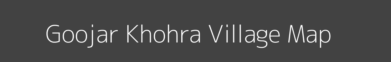 Map of Goojar Khohra Village in Rajasthan Image